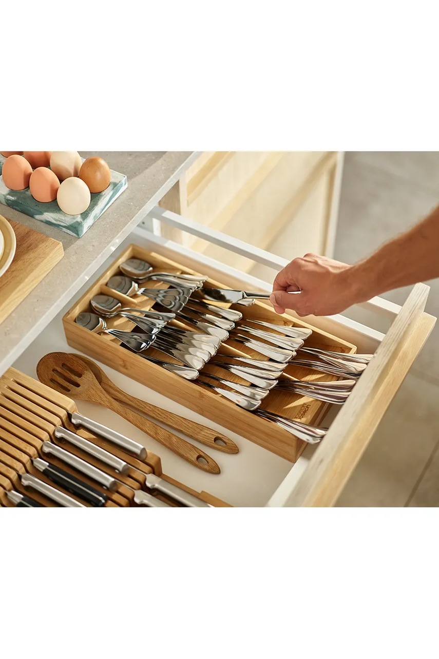 Οργανωτής μαχαιροπήρουνων Joseph Joseph DrawerStore™ χρώμα: μπεζ φωτογραφία