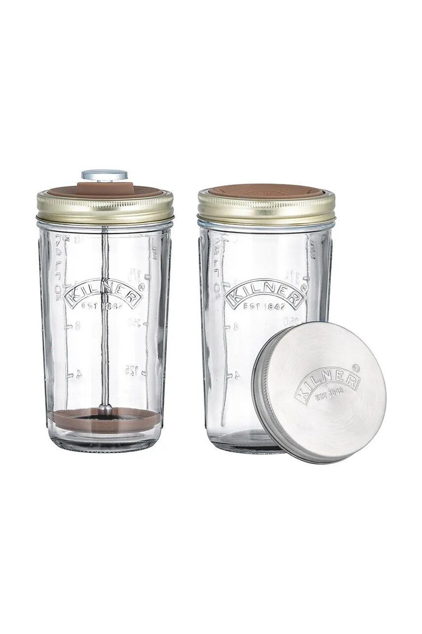 Kilner set pentru milkshake 500 ml transparent