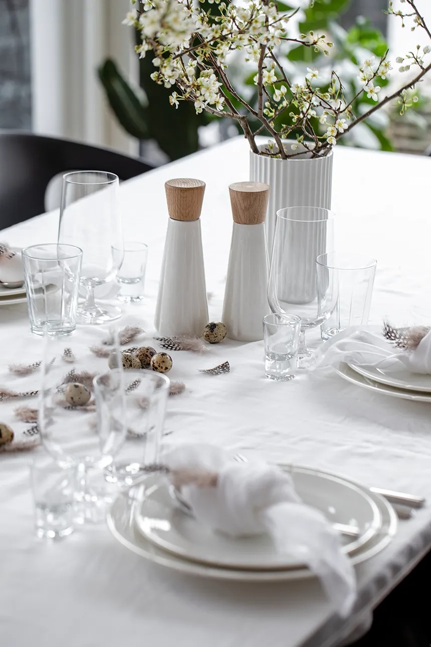 Μύλος αλατιού Rosendahl Salt mill 19 cm χρώμα: άσπρο φωτογραφία