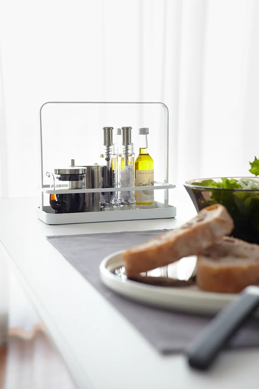 Οργανωτής κουζίνας Yamazaki Tower 21 x 10 x 18 cm χρώμα: άσπρο φωτογραφία