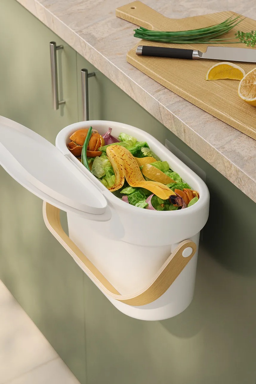 Κομποστοποιητής Umbra Bellwood 4 L χρώμα: άσπρο φωτογραφία