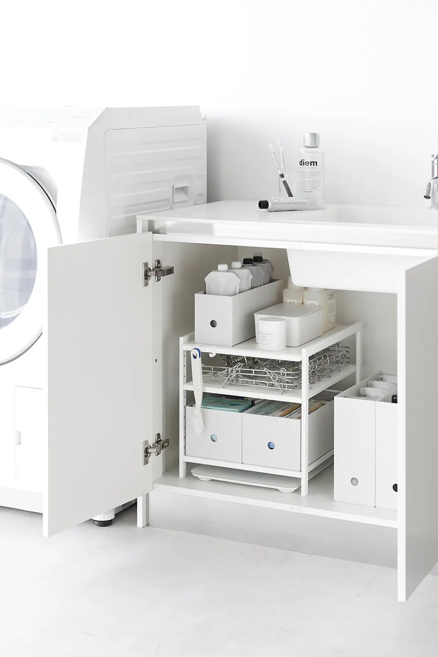 Οργανωτής για κάτω από τον νεροχύτη Yamazaki Tower 33 x 41,5 x 34,5 cm χρώμα: άσπρο φωτογραφία