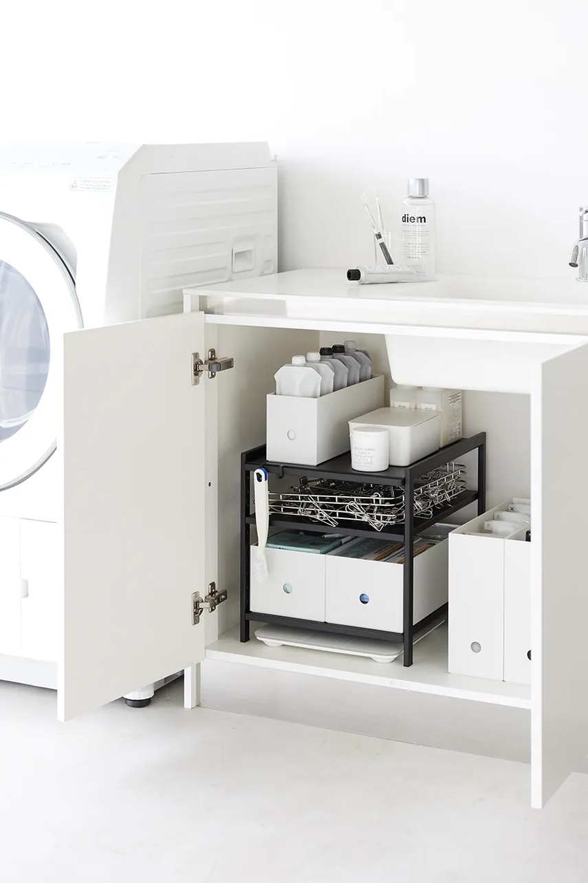 Οργανωτής για κάτω από τον νεροχύτη Yamazaki Tower 33 x 41,5 x 34,5 cm χρώμα: μαύρο φωτογραφία