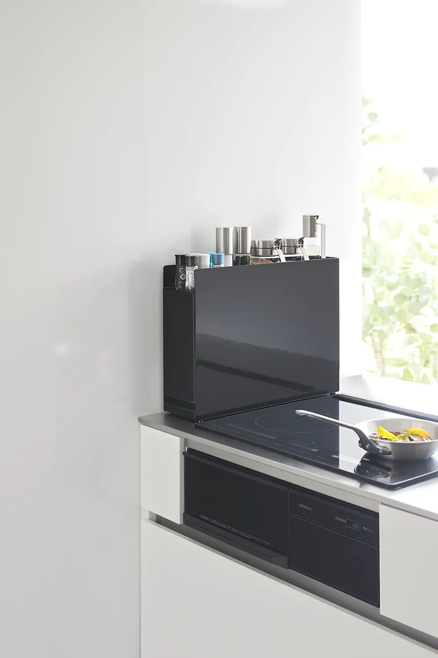 Yamazaki dulap pentru condimente Tower 12,5 x 50-93 x 36,7 cm culoarea negru