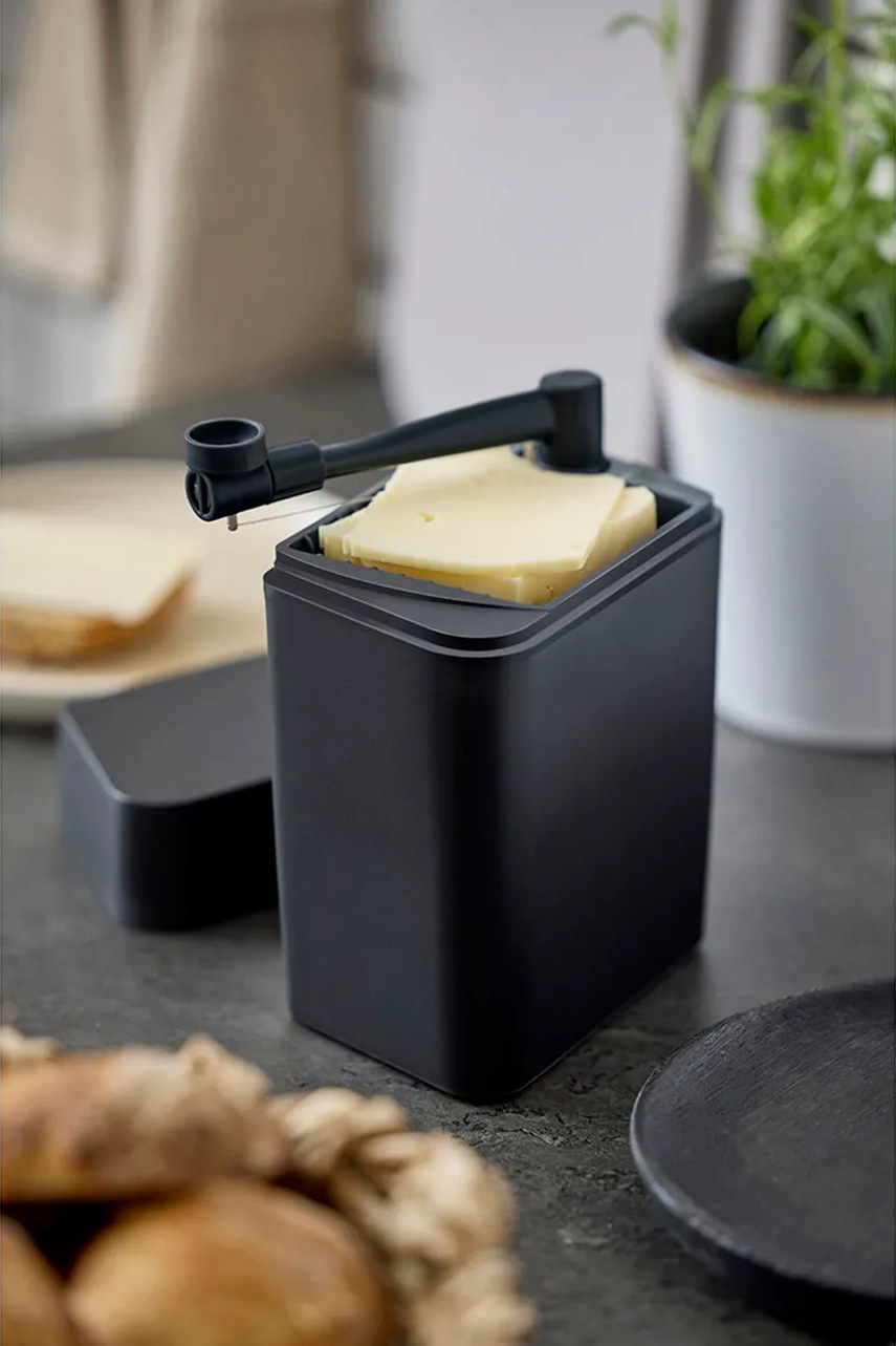 Δοχείο για τυρί με κόφτη Rosti 16,5 x 10 x 19 cm χρώμα: μαύρο φωτογραφία