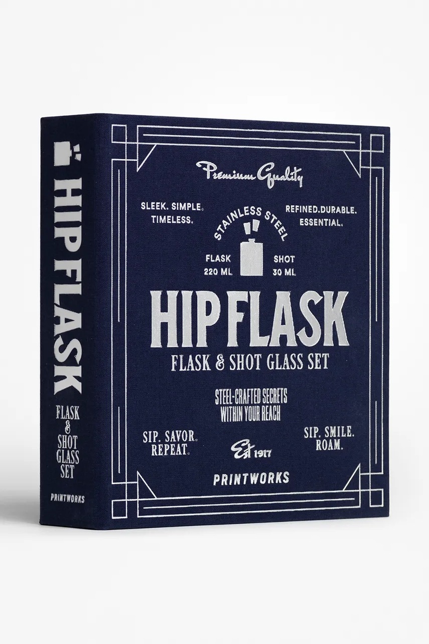 Sada příslušenství k alkoholickým nápojům Printworks Hip Flask 19,5 x 18 cm 4 části (obrázek 4)