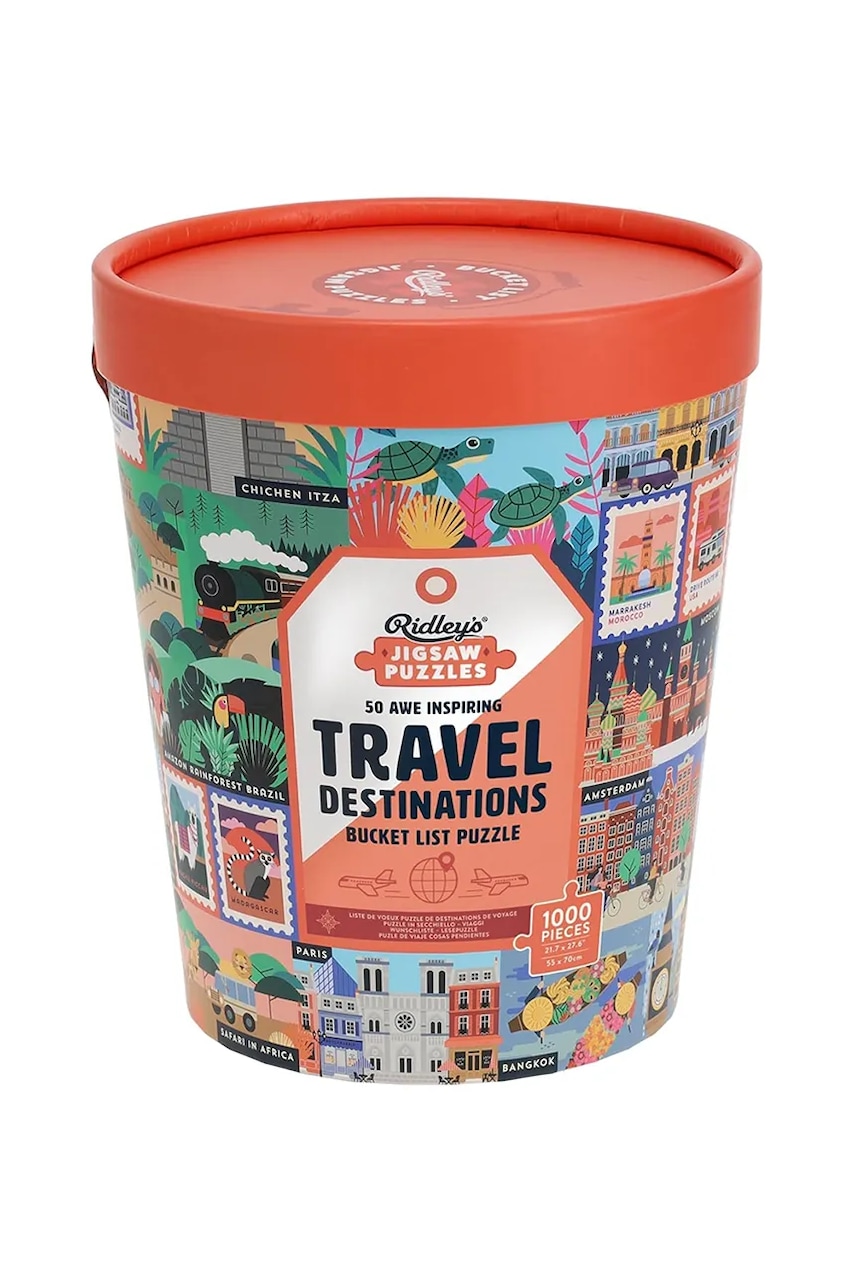 Chronicle Books puzzle Ridley's 50 Awe-Inspiring Travel Destinations Bucket List 1000 elementów Chronicle Books puzzle Ridley's 50 Awe-Inspiring Travel Destinations Bucket List 1000 elementów