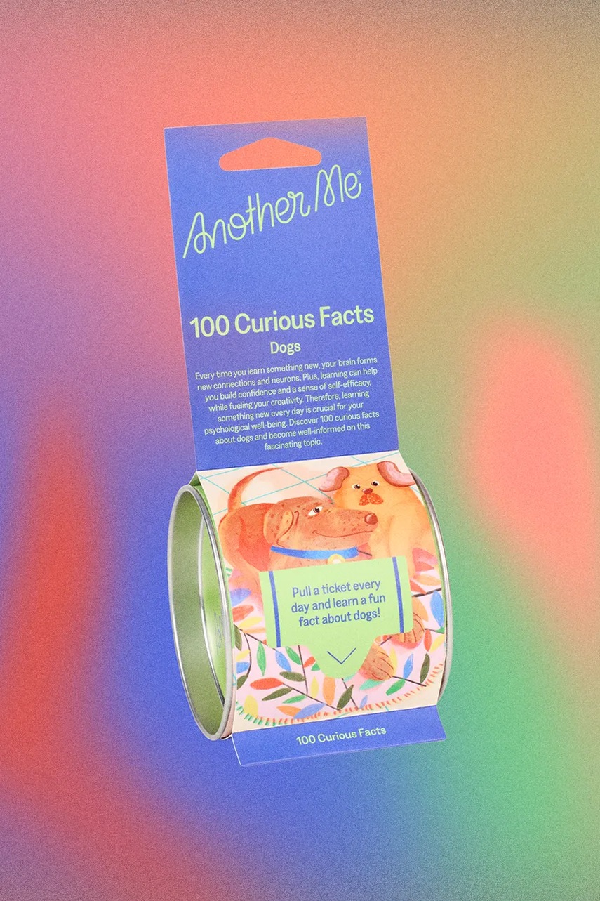 Σετ αυτοκόλλητων σημειώσεων Another Me 100 Curious Facts, Dogs, English χρώμα: πολύχρωμο φωτογραφία