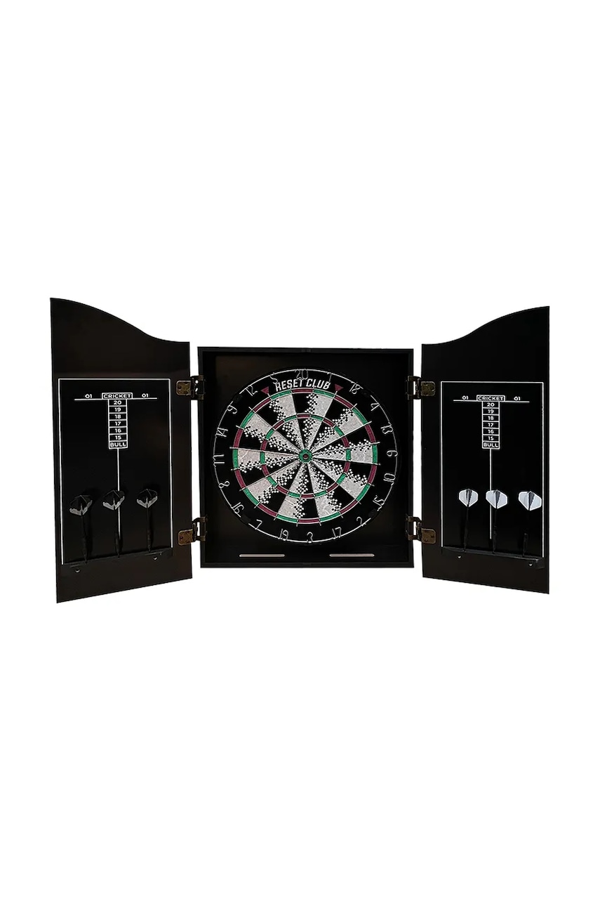Levně Sada: terč a šipky Reset Club Wood Cabinet 45 cm více barev