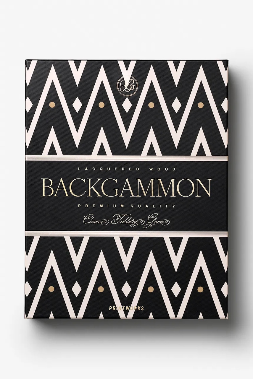 Printworks joc de societate Lacquered Backgammon 24 x 31 cm