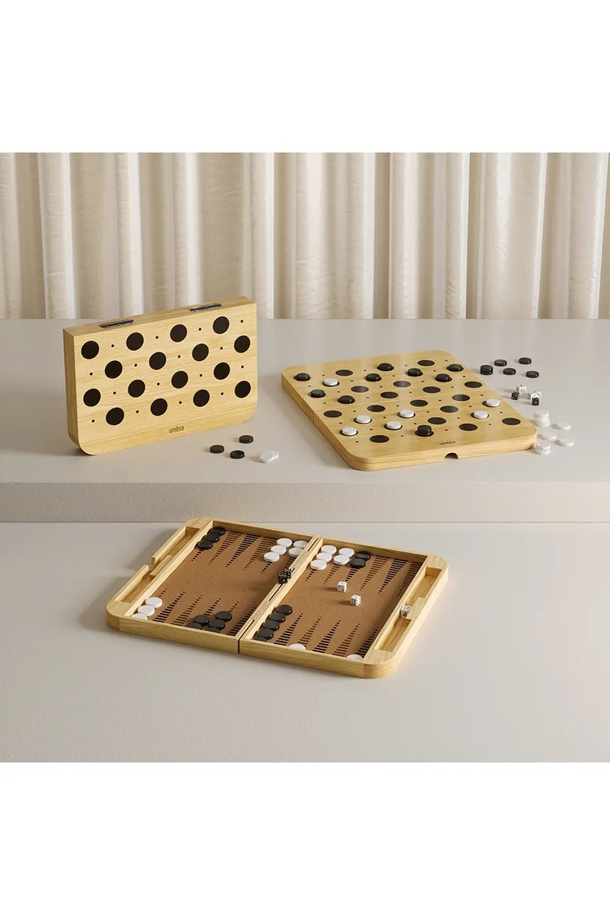 Επιτραπέζιο παιχνίδι Umbra Blitz Backgammon 14,75 x 9,6 x 2 φωτογραφία