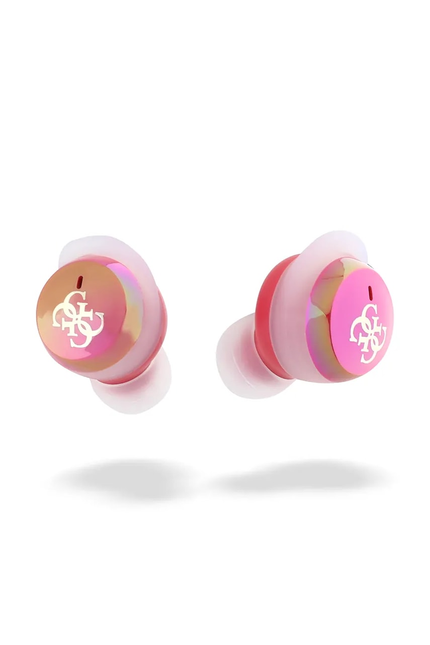 Bezdrátová sluchátka do uší Guess Iridescent 4G Printed Logo