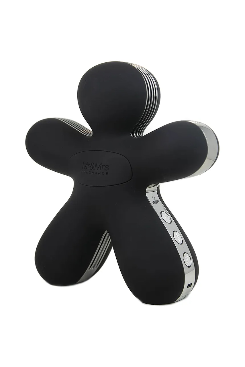 Mr & Mrs Fragrance odorizant electronic cu difuzor bluetooth 3 în 1 George culoarea negru Mr & Mrs Fragrance odorizant electronic cu difuzor bluetooth 3 în 1 George culoarea negru