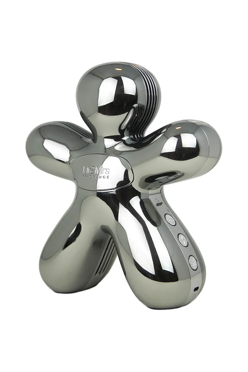 Mr & Mrs Fragrance odorizant electronic cu difuzor bluetooth 3 în 1 George culoarea gri Mr & Mrs Fragrance odorizant electronic cu difuzor bluetooth 3 în 1 George culoarea gri