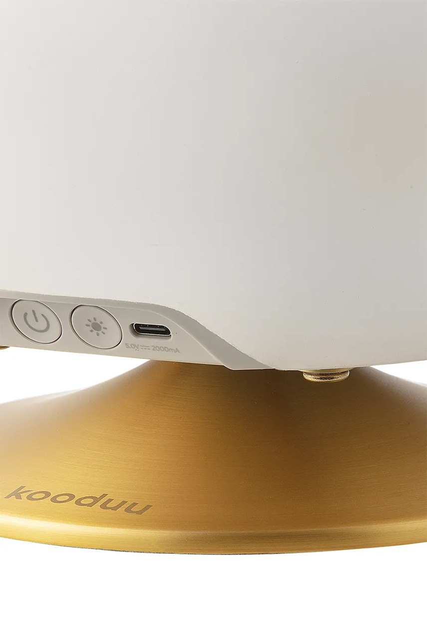 Λάμπα led με ηχείο και αποθήκευση Kooduu Atmos χρώμα: καφέ φωτογραφία