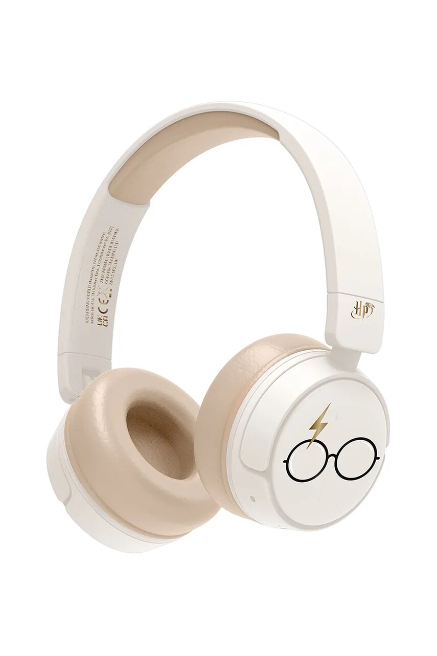 OTL căști wireless pentru copii, tip on-ear x Harry Potter culoarea alb
