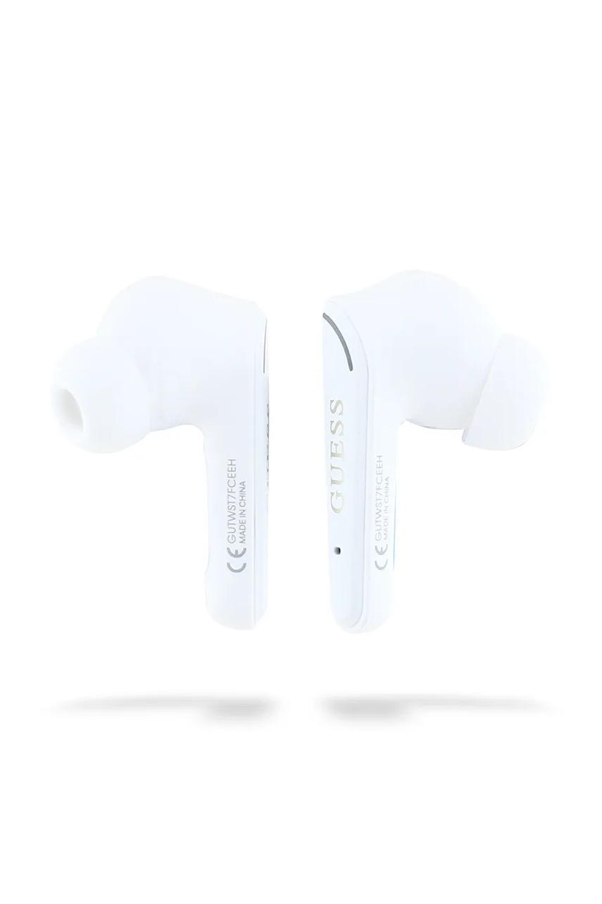 Bezdrátová sluchátka do uší Guess Flat Classic Logo Electroplated