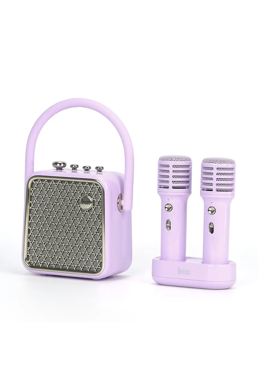 Divoom difuzor wireless cu microfoane Songbird SE culoarea violet Divoom difuzor wireless cu microfoane Songbird SE culoarea violet