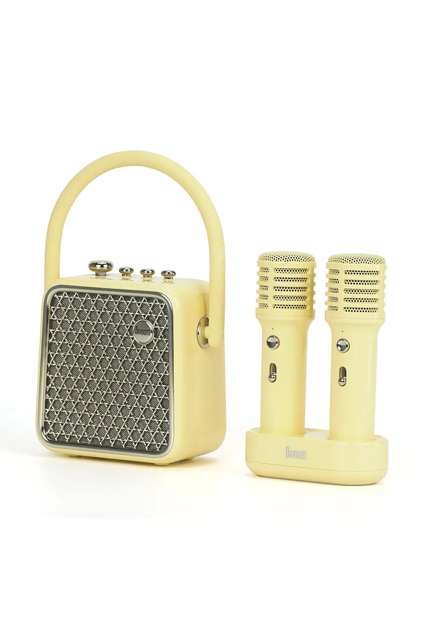 Divoom difuzor wireless cu microfoane Songbird SE culoarea galben