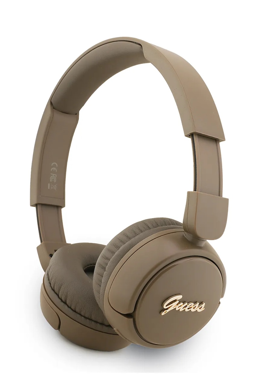 Levně Bezdrátová sluchátka Guess hnědá barva