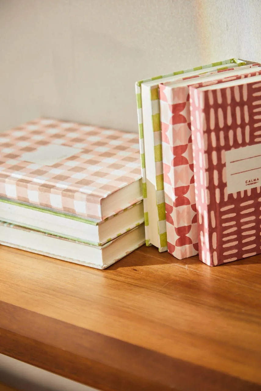 Σημειωματάριο Calma House Roser χρώμα: κίτρινο φωτογραφία