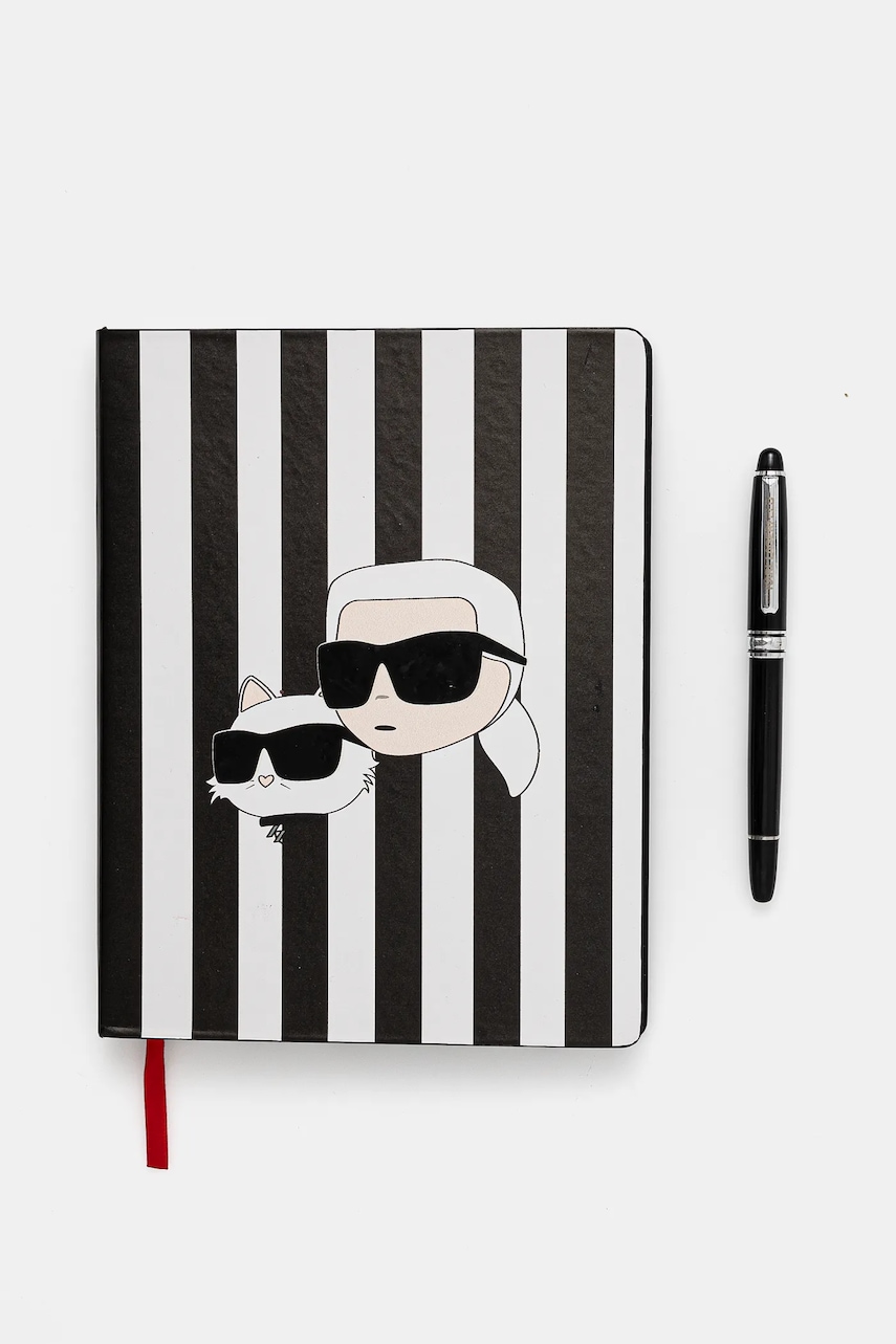 Karl Lagerfeld caiet și pix Ikon 2.0 culoarea negru, A1M42035