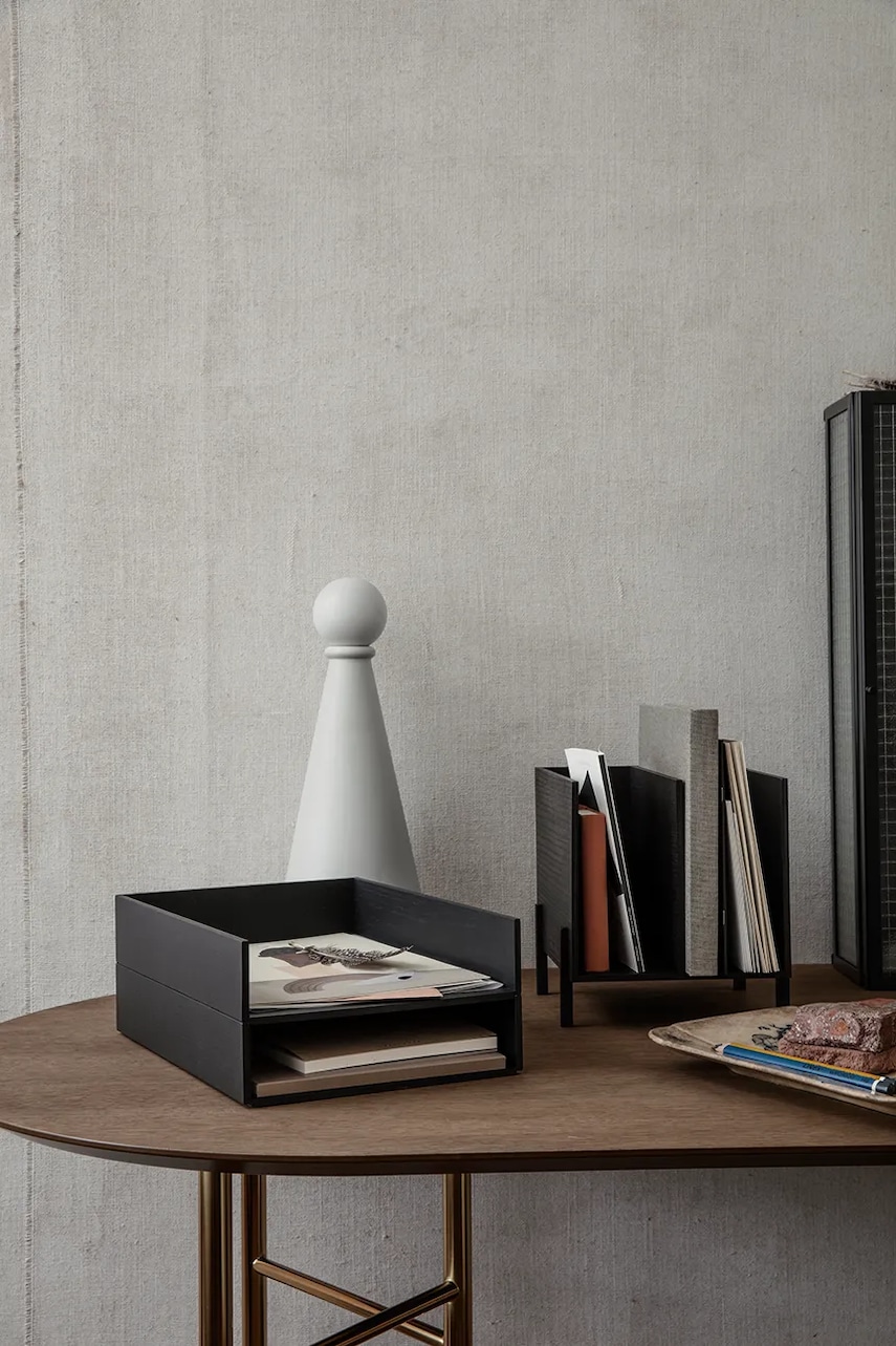 Настольный органайзер ferm LIVING Letter Tray цвет чёрный Настольный органайзер ferm LIVING Letter Tray цвет чёрный