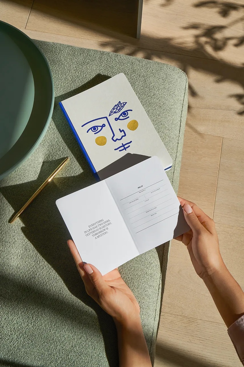 Σημειωματάριο Octaevo Janus A6 χρώμα: άσπρο, 0 φωτογραφία