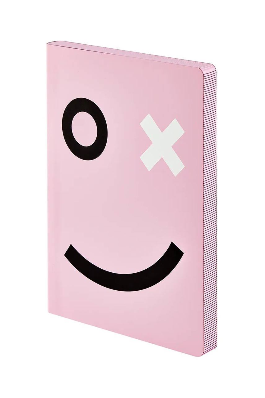 Σημειωματάριο Nuuna Graphic S χρώμα: ροζ φωτογραφία