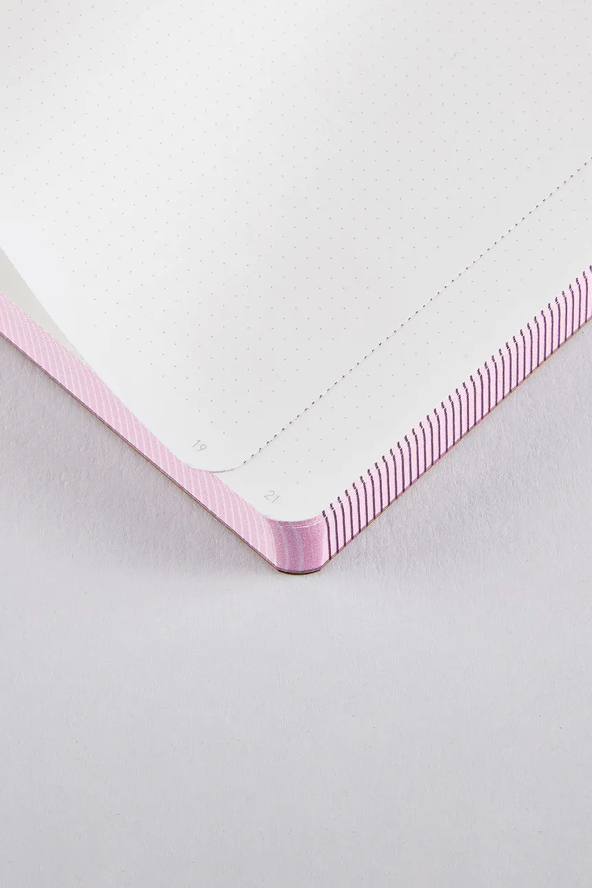 Σημειωματάριο Nuuna Graphic S χρώμα: ροζ φωτογραφία