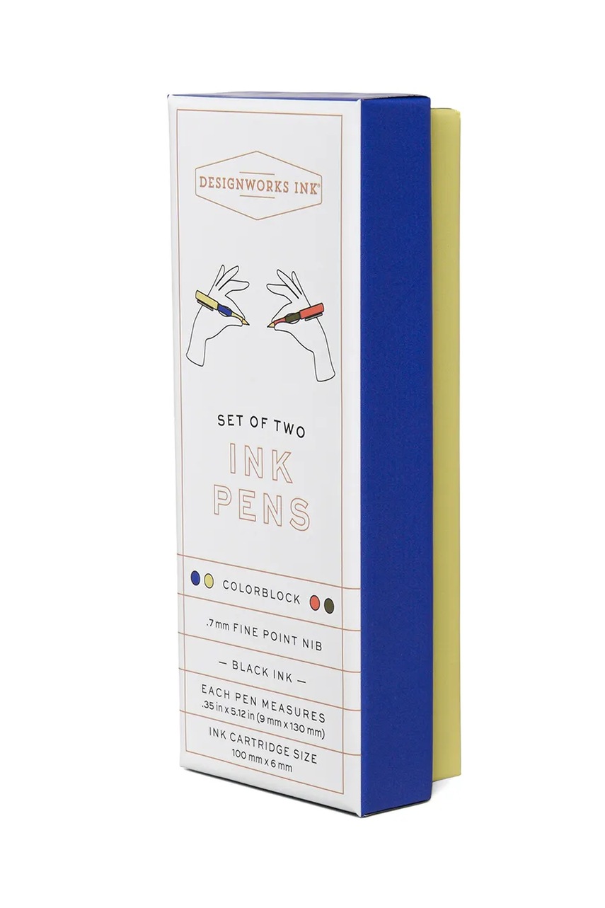 Σετ στυλό Designworks Ink Colorblock Pens Cobalt 2-pack χρώμα: πολύχρωμο φωτογραφία