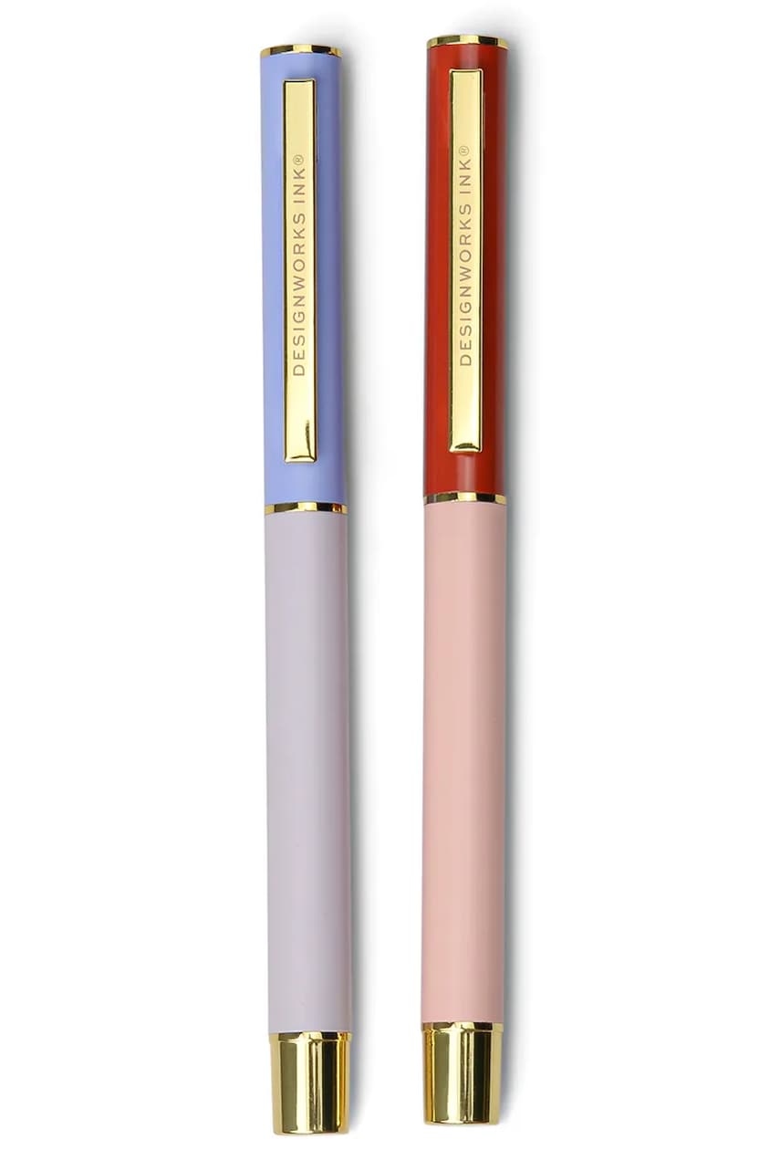 Levně Pero Designworks Ink Colorblock Pens Lavender 2-pack více barev