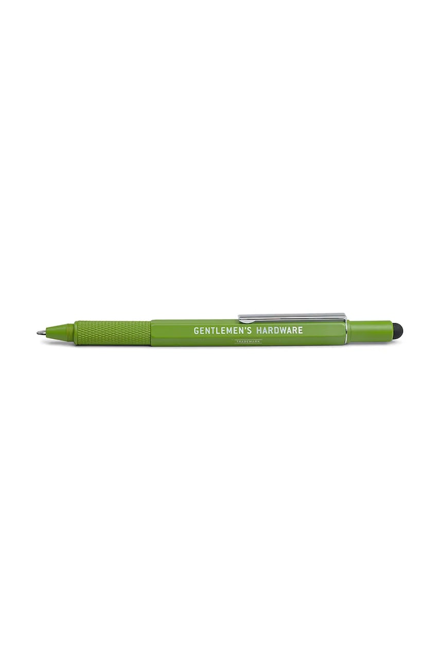 Gentlemen's Hardware stilou multifuncțional Tooling Pen 6 w 1 culoarea verde Gentlemen's Hardware stilou multifuncțional Tooling Pen 6 w 1 culoarea verde