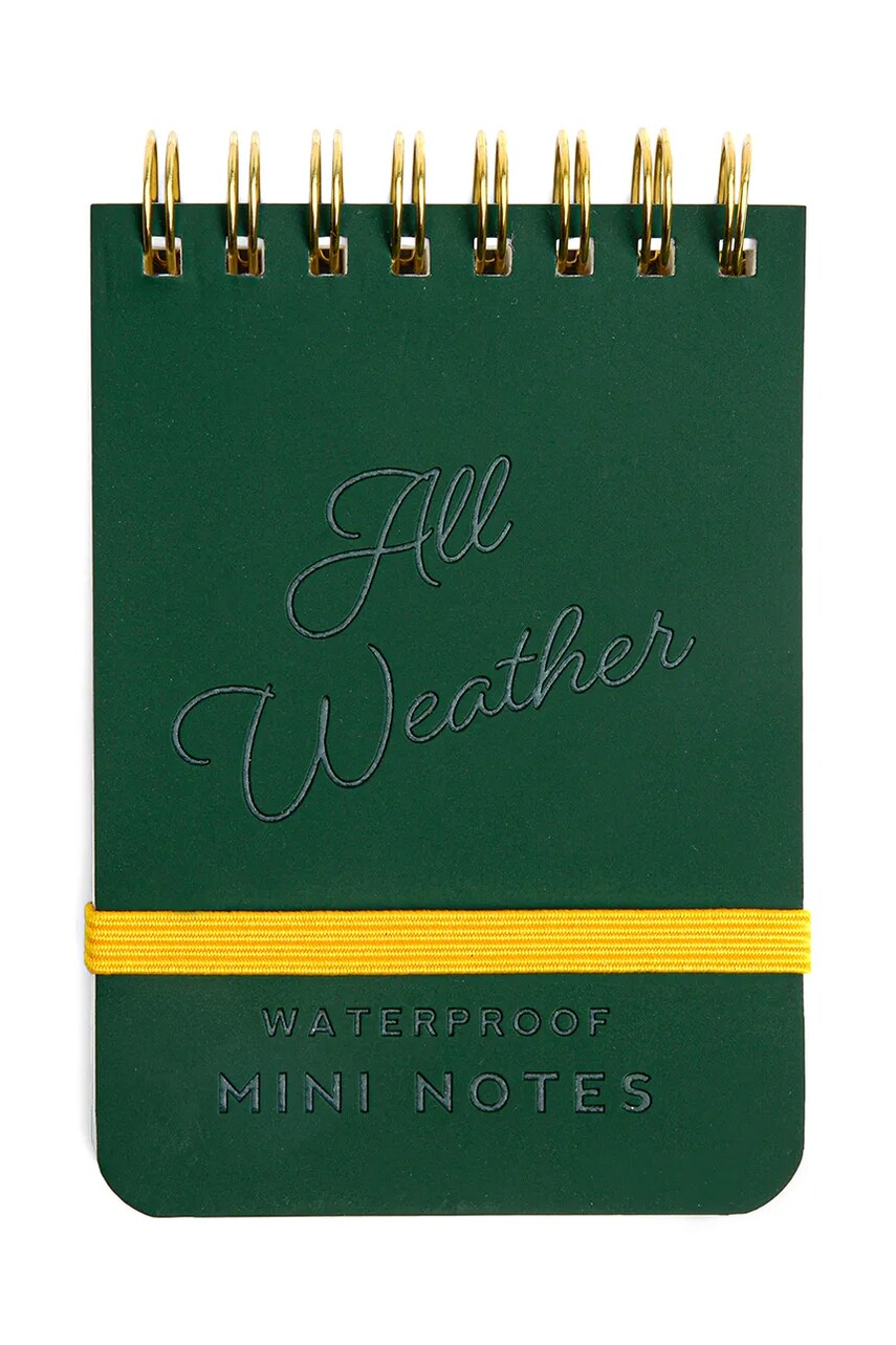 Gentlemen\'s Hardware carnețel de buzunar impermeabil Pocket Waterproof Note Book culoarea verde