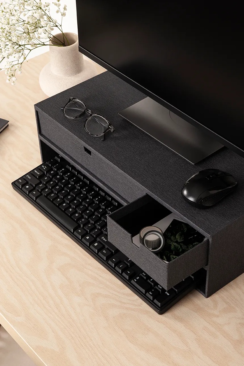 Βάση οθόνης Bigso Box of Sweden χρώμα: μαύρο φωτογραφία