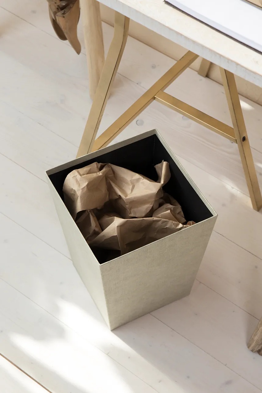 Κάδος σκουπιδιών Bigso Box of Sweden χρώμα: μπεζ φωτογραφία