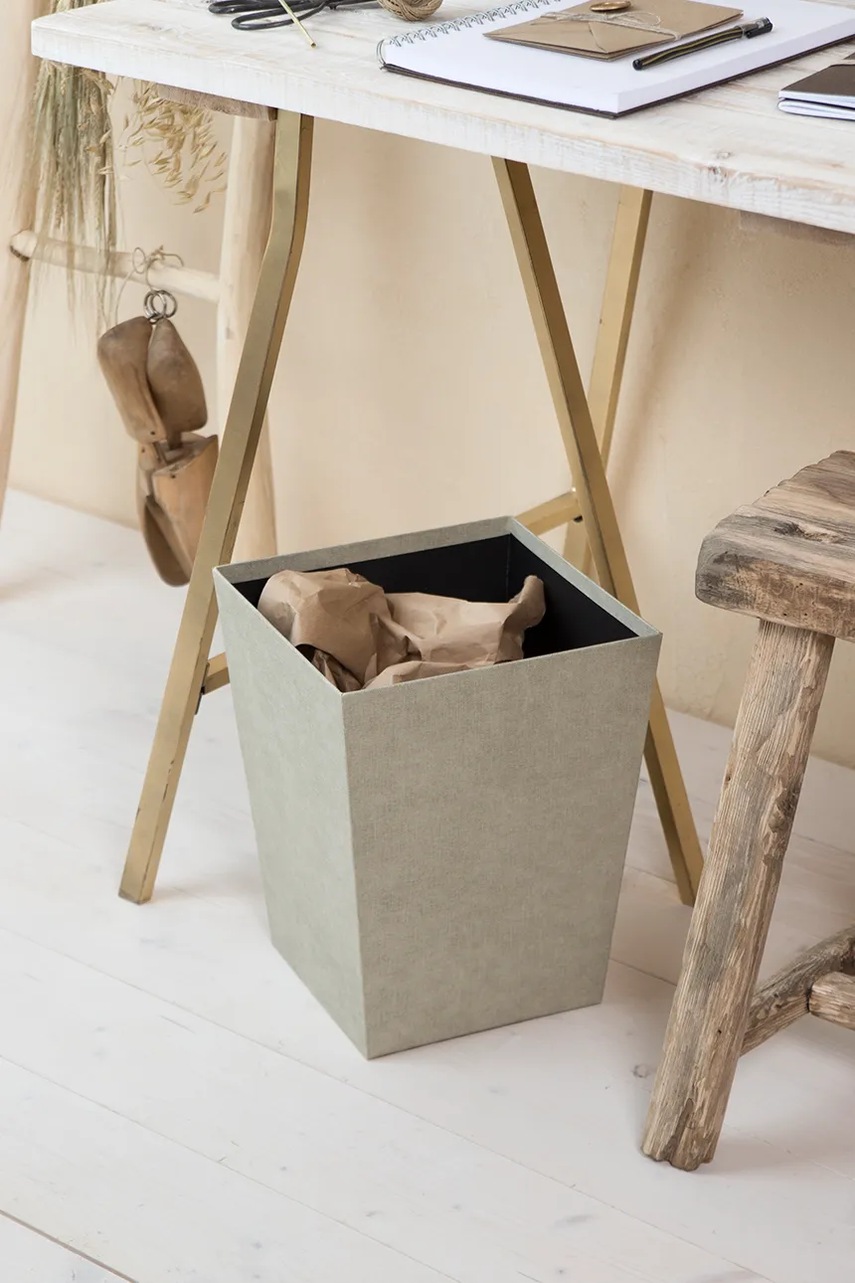 Κάδος σκουπιδιών Bigso Box of Sweden χρώμα: μπεζ φωτογραφία