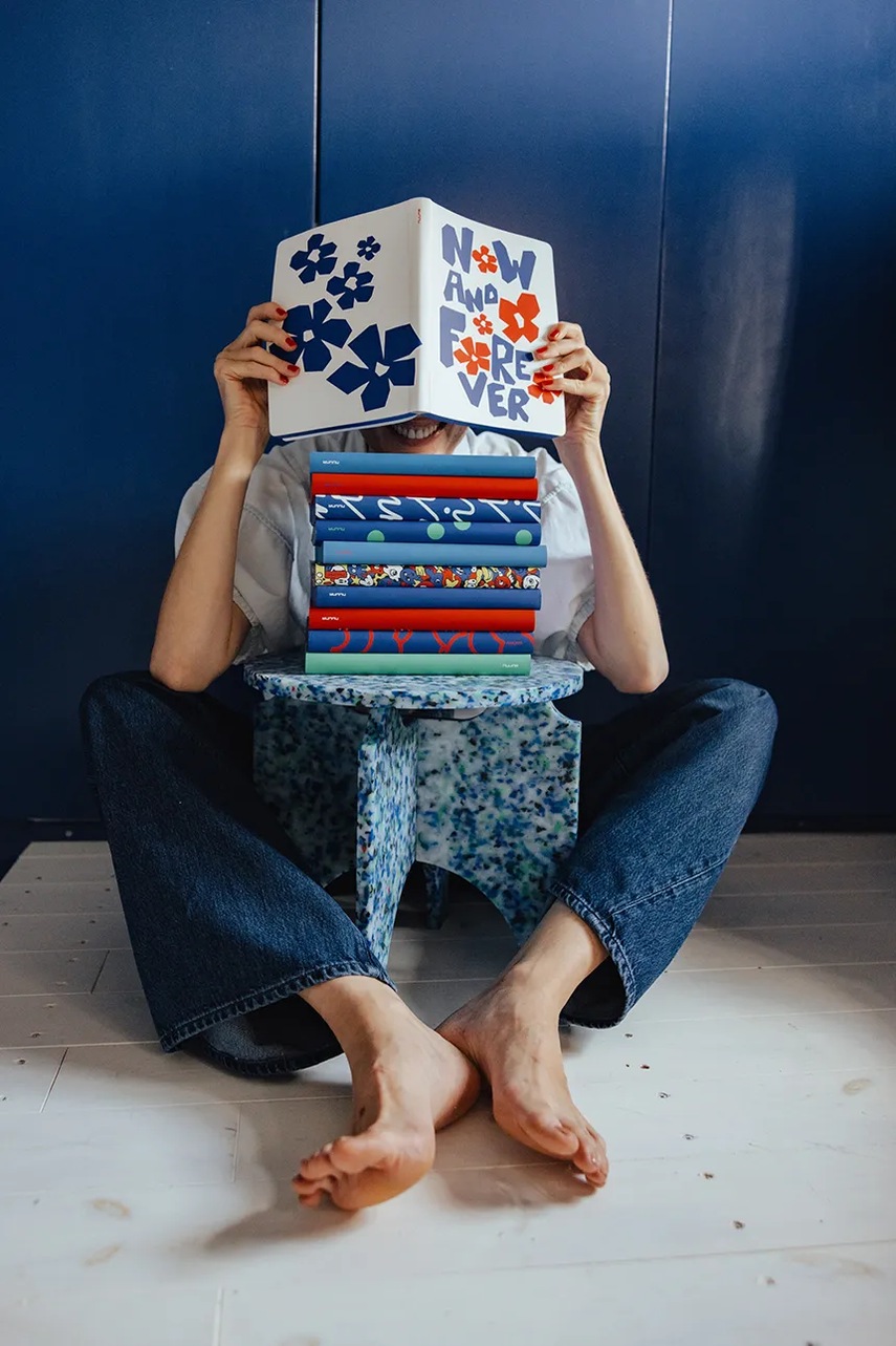 Σημειωματάριο Nuuna Graphic L χρώμα: πολύχρωμο φωτογραφία