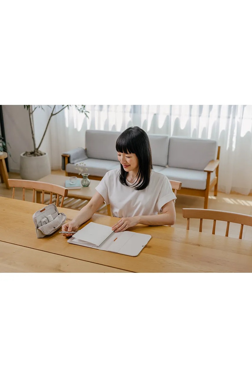 Μπλοκ σημειώσεων Orbitkey Compendium A5 x KonMari χρώμα: μπεζ φωτογραφία