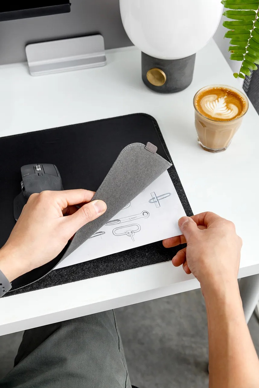 Μπλοκ γραφείου Orbitkey Slim Black 80 x 31 x 0,5 cm φωτογραφία