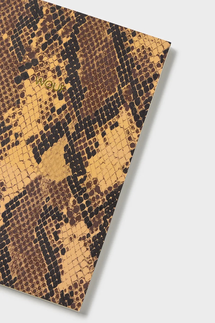 Σημειωματάριο WOUF Boa A5 χρώμα: καφέ φωτογραφία