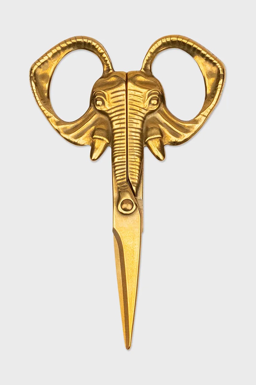 Levně Nůžky Luckies of London Elephant 12,5 cm žlutá barva