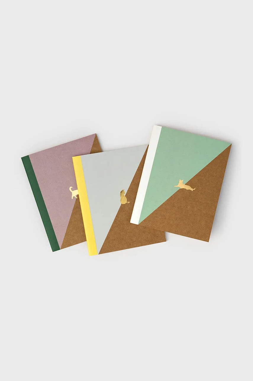 Σημειωματάριο Luckies of London 3-pack χρώμα: πολύχρωμο φωτογραφία