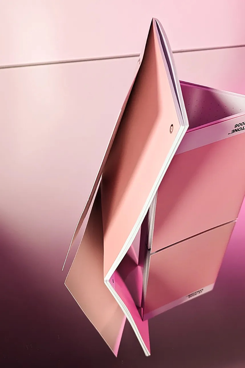 Σετ σημειωματάρια Pantone 17 x 12 cm / 22 x 17 cm 2-pack χρώμα: ροζ φωτογραφία