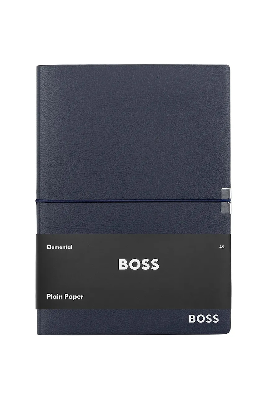 Levně Zápisník BOSS Elegance A5 tmavomodrá barva