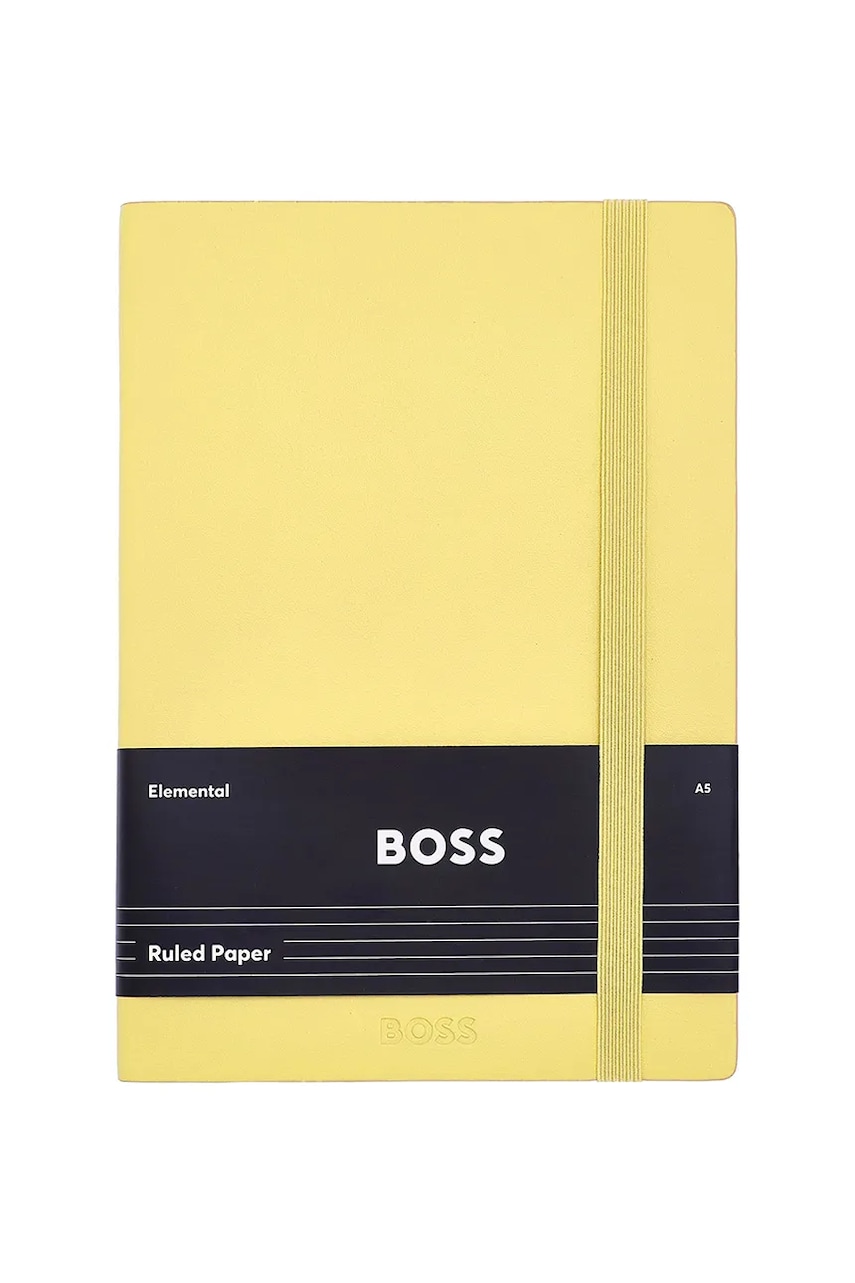 BOSS caiet Pastel Classic A5 culoarea galben