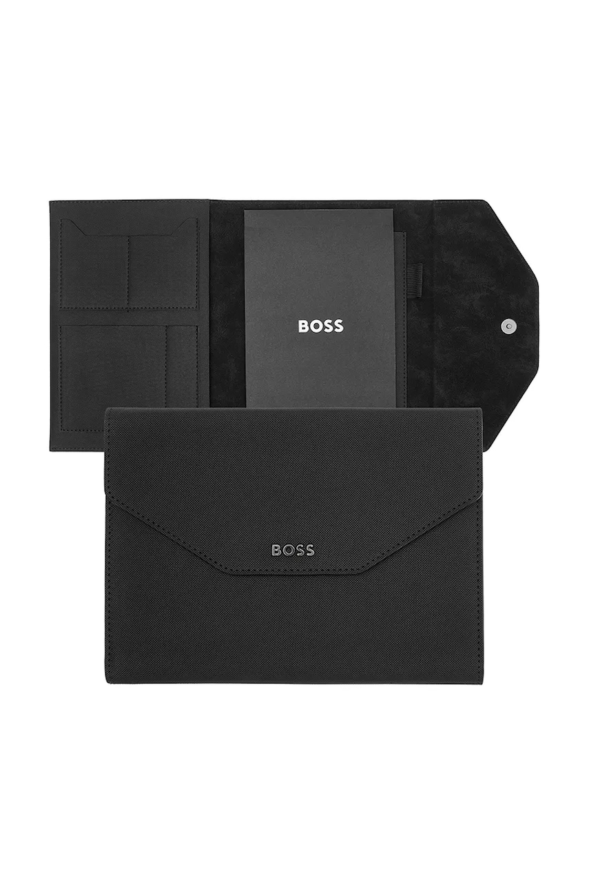 BOSS dosar de documente Folder Rive A5 23 x 16,5 x 2,5 cm culoarea negru