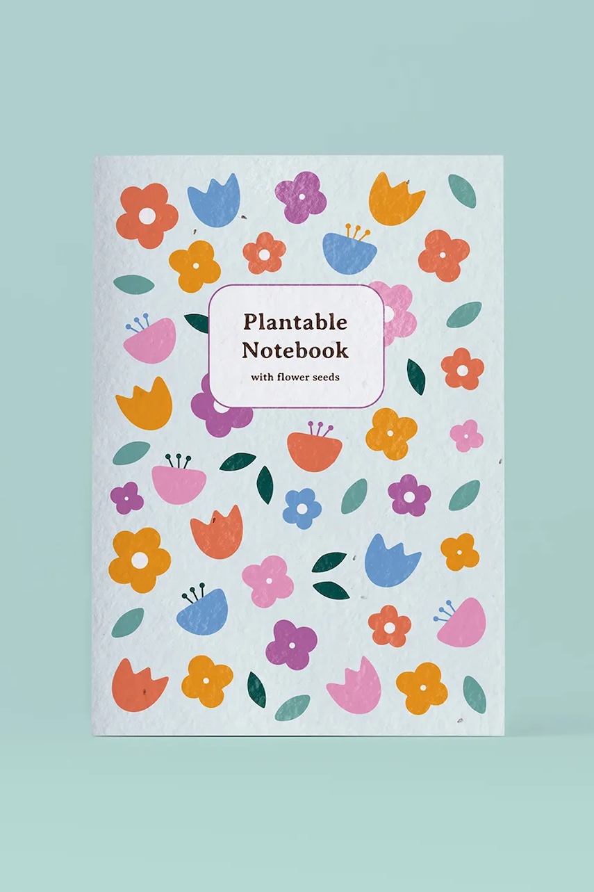 RESETEA caiet cu semințe de flori pentru cultivare 14,8 x 21 cm multicolor