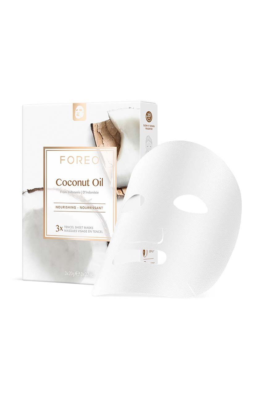 FOREO mască hrănitoare pentru pielea deshidratată Farm To Face Sheet Mask 3-pack
