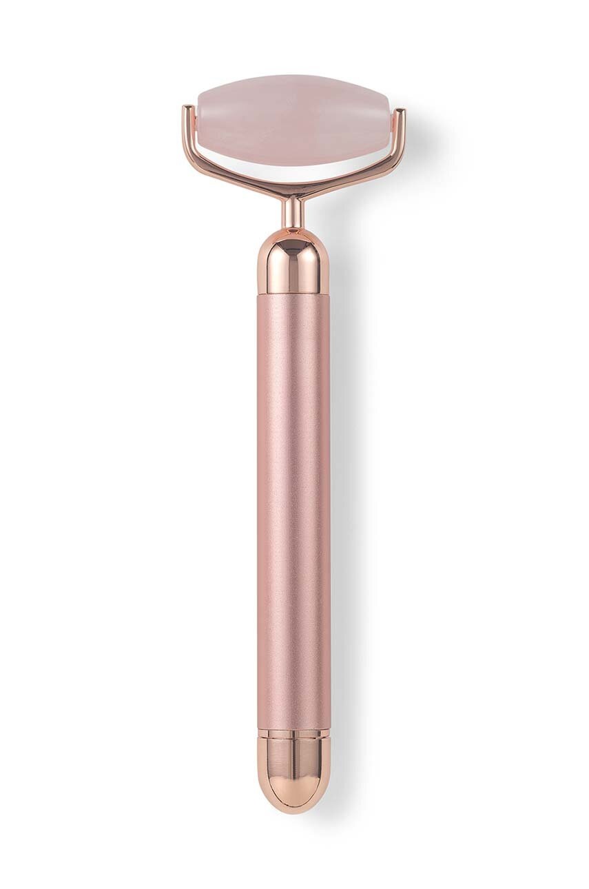 Zoë Ayla rolă vibrantă pentru masaj facial Electric Vibrating Noiseles Rose Quartz